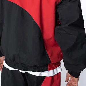 Ensemble deux pièces pour hommes coupe-vent vintage à fermeture éclair survêtement à sublimation ensemble coupe-vent court survêtement en nylon personnalisé - Product Image 6