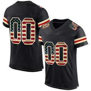 Ventes en gros, personnalisation du logo, 100% polyester, vêtements de football, nom et numéro de l'équipe, maillot de football américain pour la vente en ligne - Product Image 5