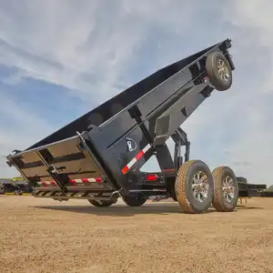 Qualidade superior 4 rodas 3-10 Ton Agricultura Farm Trailer 2 rodas reboque de trator basculante hidráulico reboque atrás de tractores agrícolas reboques.