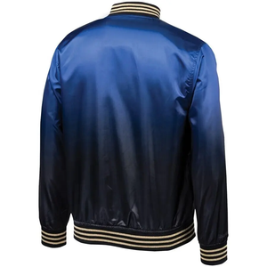 Precio asequible Hombres Mujeres Unisex Bajo MOQ Nuevo diseño A prueba de viento Seda Satén Bomber Béisbol Varsity Chaquetas - Product Image 2