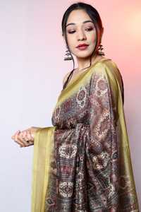 Chemisier de travail en coton imprimé numérique Maslin, de styliste traditionnel indien, fabricant et fournisseur indien - Product Image 3