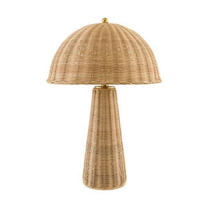 Lampe de table en forme de champignon faite à la main, design tendance du Vietnam, éclairage écologique de couleur naturelle, vente en gros. - Product Image 4