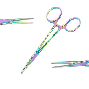 คีมหนีบเคลลี่เฮมโมสเตท5.5 "หูล็อคตรงสีรุ้งสำหรับผ่าตัด - Product Image 2