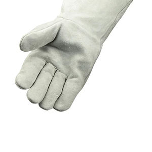 Meilleures ventes de gants de soudage en cuir en vente en ligne Gants de soudage résistants à la chaleur et aux coupures Gants de sécurité en cuir - Product Image 5
