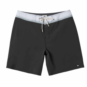 Shorts de bain pour hommes en toile 100% polyester respirante, avec taille élastique, tissu léger, uni, décontracté, pour la piscine et les centres de villégiature - Product Image 3