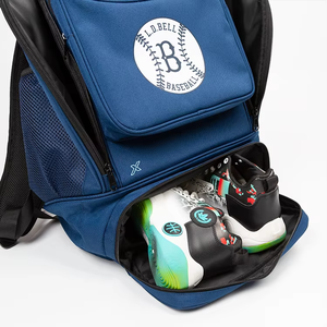 Sac à dos personnalisé pour équipement de baseball, compartiments pour bâtons, chaussures et balles, capacité 35-55L, polyester Oxford, sublimation - Product Image 6