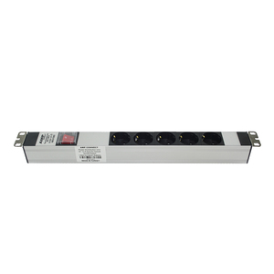 1U 5 cách Đức Schuko PDU với On/Off chuyển đổi, nhôm Rack mount cho máy chủ Rack, F loại cắm (din49441) - Product Image 2