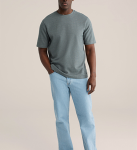 เสื้อยืดผู้ชายสั่งทำ 100% ผ้าฝ้าย ทรงปกติ คอกลม ผ้าถักลำลอง ผู้ผลิตตามสั่ง - Product Image 1