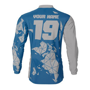 Camiseta de motocross para hombre personalizada 100% poliéster impresión por sublimación transpirable Dirt Bike Racing Camiseta de manga larga - Product Image 2