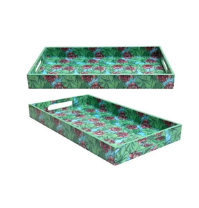 Bandeja cuadrada impresa y de madera de buena calidad 100% para servir comida a un precio asequible, diseño hecho a mano de la mejor calidad - Product Image 6