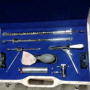 Ensemble de sigmoïdoscope rigide de haute qualité de qualité professionnelle obturateur de support de lumière électrique Source d'alimentation manuelle mallette de rangement en bois - Product Image 3