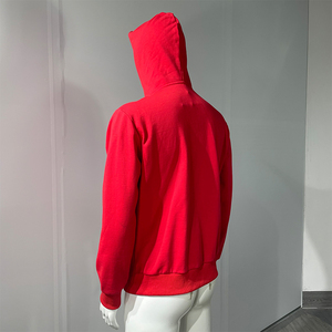 Sweat à capuche oversize noir pour homme, personnalisé, avec fermeture éclair, en polaire ornée de strass, imperméable, respirant et doublé - Product Image 4