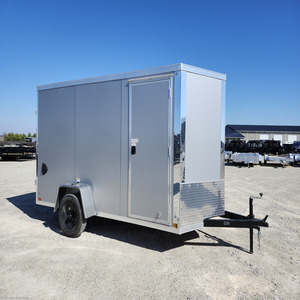 Remorque de transport fermée 6x12 2026 Cross, en PolyCore .080, hauteur intérieure 78 pouces, remorque utilitaire à essieu simple, porte rampe en V pour le transport de marchandises - Product Image 1