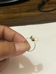 Plata de Ley 925 de alta calidad Marquesa martillada 3x6mm bisel resina cabujón piedra ajuste en blanco ajuste DIY fabricación de joyas - Product Image 4