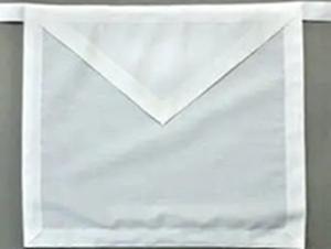 Prix d'usine, vente en gros, tabliers maçonniques légers en cuir personnalisés, blancs, simples, réceptionnistes, régalia maçonnique, maçons - Product Image 4