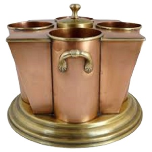 Enfriador de vino de diseño moderno, cubo de hielo, Metal de cobre grande Vintage con enfriador de vino hecho a mano de Color y enfriador para accesorios de Bar - Product Image 1