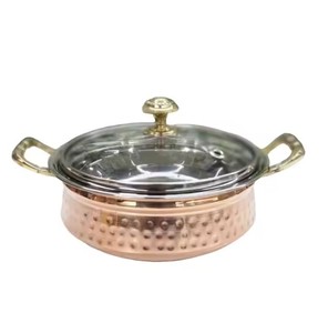 Thanh lịch handmade thép không gỉ chafing món ăn cổ điển bảng thiết kế hàng đầu với bền nắp kim loại Nhu cầu cao <span class=keywords><strong>Cookware</strong></span> sets - Product Image 4