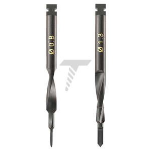 Taladro extractor de tornillo inverso, hecho de carburo de tungsteno, longitud de 30,0mm, fabricado en Israel - Product Image 1