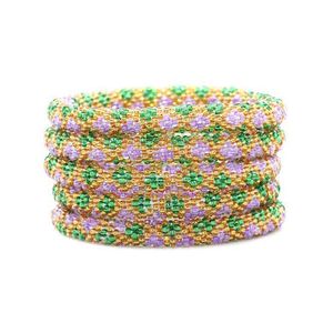 Venta al por mayor superior, joyería hecha a mano para mujer, cuentas de semillas de ganchillo de cristal, pulseras y brazaletes personalizados con estilo de incrustaciones tejidas - Product Image 5