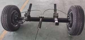 Remorque de voiture de frein à 4 roues de capacité de charge de 4500KG pour le transport de machines lourdes - Product Image 2