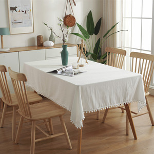 <span class=keywords><strong>Tovaglia</strong></span> Moderna in <span class=keywords><strong>Cotone</strong></span> Intrecciato con Nappe, Lavabile in Lavatrice, Impermeabile, Antimacchia, Monouso per Matrimoni, Feste, Banchetti, Natale - Product Image 4