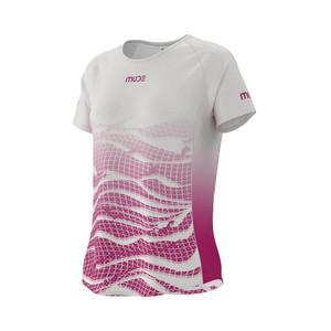 T-shirt de course sur sentier slim fit pour femme DUNE Rose - Haut tricoté respirant - Product Image 1