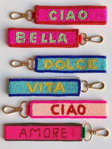 พวงกุญแจลูกปัดอินเดียแบบสั่งทำ ทันสมัย หรูหรา ประดับด้วยลูกปัดสวยงาม งานฝีมืออินเดีย ประดับด้วยลูกปัดเม็ดเล็ก สวยงามมีเสน่ห์ ใช้เป็นพวงกุญแจหรือพวงกระเป๋า - Product Image 5