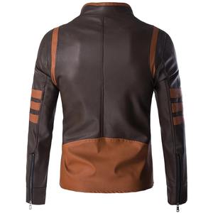 Chaqueta Personalizada para Motociclista, Chaqueta de Béisbol con Estampado de Letras Bordadas, Manga de Cuero, Bombardero de Invierno para Hombre - Product Image 2