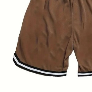 พิมพ์ดิจิตอลผ้าตาข่ายสั้นสำหรับผู้ชายดีไซน์แบบตาข่ายระบายอากาศได้ดี - Product Image 3