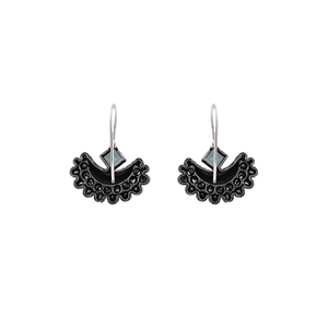 Pendientes de Moda con Diseño de Luna Punteada SkyBlue OX, Joyería para las Orejas con Estilo Inspirado en la Luna - Product Image 3