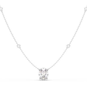 REYES último diseño 14K 18K 22K oro blanco laboratorio crecido diamante mujeres collares clásico al por mayor boda joyería fina para mujeres - Product Image 1