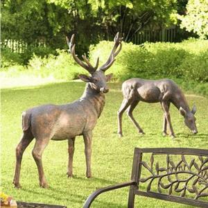 Fighting Large Renos Estatua Jardín Y Granja Estatuilla Escultura al aire libre Modelos a precios asequibles Suministros para eventos Artesanía - Product Image 6