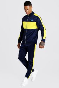 Custom Windbreaker Suit Two Piece Set <b>Zip</b> <b>up</b> <b>Jackets</b> Contrast Color Nylon Track Suit Windbreaker Nylon Tracksuit Men - Product Image 6