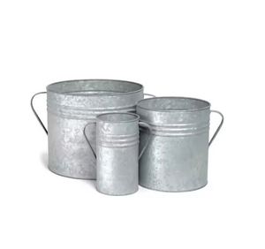Jardinières en métal galvanisé à la main de conception attrayante jardinière de décoration intérieure de qualité de luxe au prix le plus bas - Product Image 6