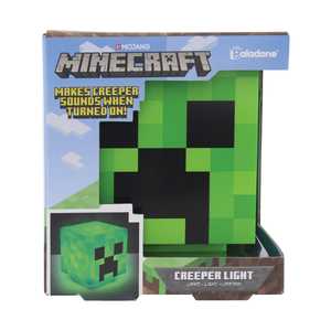 Lámpara LED de Ambiente con Diseño de Creeper de Minecraft, Luz Nocturna LED Cálida, Mini Lámpara Cuadrada para Dormitorio, Habitación, Material ABS, con Interruptor - Product Image 1