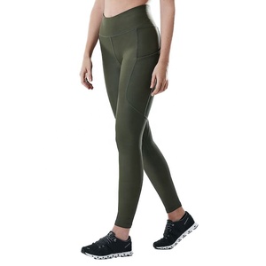 Hot Selling High Waist Scrunch Butt Sports <b>Leggings</b> for Women Customized High Quality Yoga Pants with Solid <b>Pattern</b> - Product Image 6