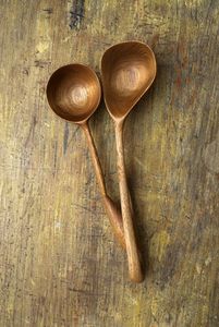 Wood Tasting Spoon Set Long Handle <b>Mirror</b> Polish Durable for Coffee Tea Soup Honey Milk Powder Stirring - Product Image 3