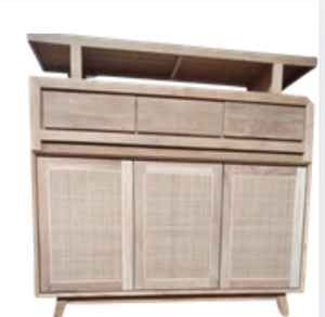 Table haute à tiroirs, table d'intérieur, table de bar - Product Image 1