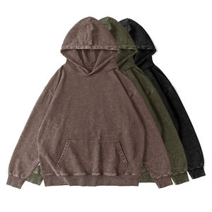 Sudaderas con capucha personalizadas para hombre 100% algodón peso pesado lujo calidad Puff impresión Streetwear pulóver sudaderas con capucha para hombres - Product Image 1