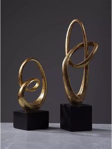 งานประติมากรรมโลหะดีไซน์ใหม่ ของตกแต่งบ้านและโต๊ะที่ไม่เหมือนใครสำหรับการตกแต่งภายในที่ทันสมัย - Product Image 3