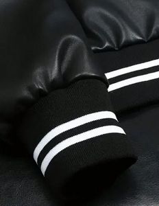 Comfortable Daily Wear Vintage <b>Bomber</b> <b>Jacket</b> with Ribbed Collar and Zipper Front - Product Image 4