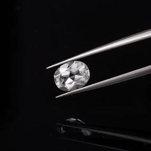 7mm 8mm 9mm Topacio blanco natural facetado corte ovalado piedras preciosas sueltas para la fabricación de joyas collar anillo pendiente colgante fábrica en línea - Product Image 1