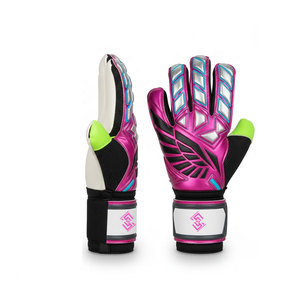 Gants de gardien de but en latex de haute qualité, antidérapants, avec protection des doigts, fermeture à scratch, pour adultes - Meilleur prix - Product Image 1