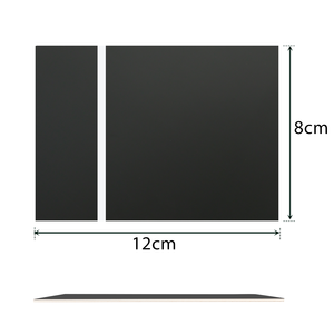 1.3mm Black to <b>White</b> Two-Tone <b>Acrylic</b> Sheet (4pcs) - Product Image 2