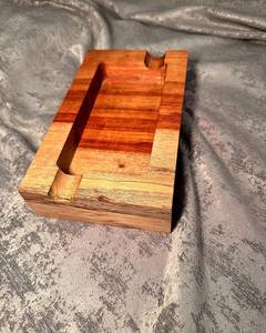 Cenicero Redondo de Madera Maciza |   Accesorio para Fumar Hecho a Mano en Madera para el Hogar, la Oficina y el Hotel - Product Image 4