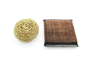 Éponge à récurer en laiton, lave-vaisselle or multi-usage, robuste pour la cuisine antimicrobien longue durée pour outil de Surface dure - Product Image 6
