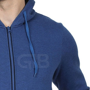 Sudadera con Capucha para Hombre, Moda Otoño, 100% Algodón, Corte Regular, Secado Rápido, Ecológica, Diseño Casual con Cierre Completo, Colores Sólidos - Product Image 4