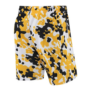 Pantalones cortos deportivos informales de malla de poliéster para hombre con logotipo personalizado impreso, pantalones cortos deportivos de lona por sublimación - Product Image 5