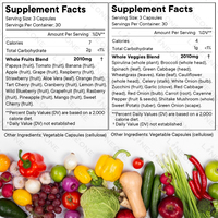 Les capsules de suppléments de fruits et légumes de marque privée avec vitamines et minéraux soutiennent les niveaux d'énergie et la santé immunitaire