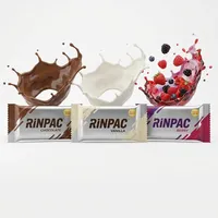 Sachet d'emballage pour barres protéinées à impression numérique personnalisée, film flow-pack haute barrière, finition mate, recyclable, faible MOQ, sac d'usine